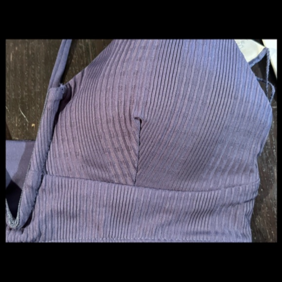 L*Space Siren Pointelle Ribbed Bikini Top in Slate Size M - NWT - Picture 6 of 12